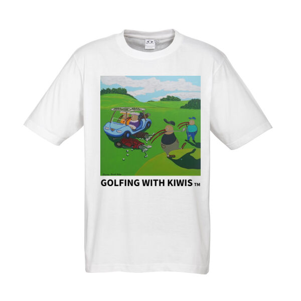 Golf Cart Chaos with Kiwis T-Shirt Thumbnail