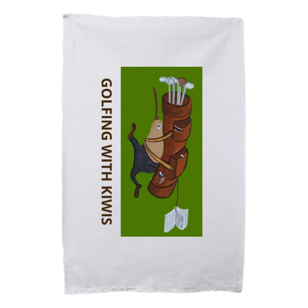 Don't Sweat It, Mate! Golf  Kiwi Towel. Thumbnail